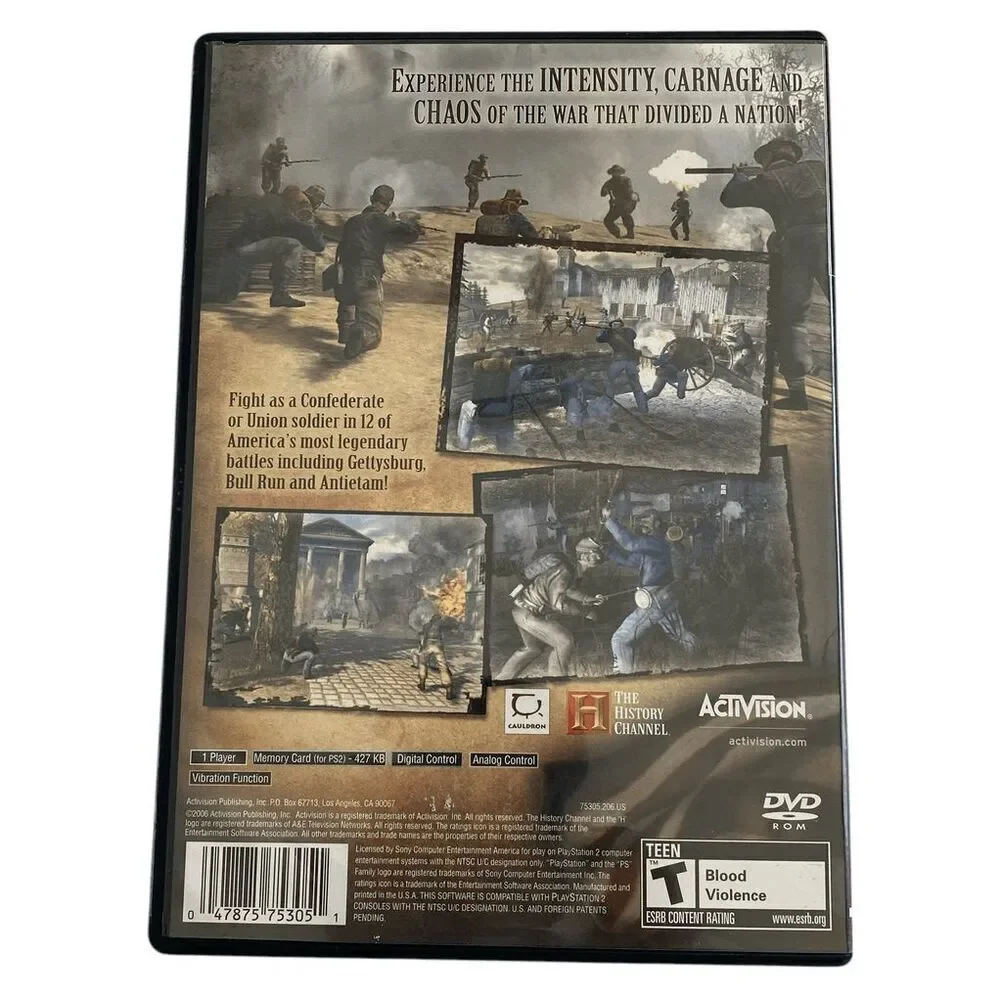 Civil War‎ A Nation Divided PS2 Sony PlayStation 2 CIB Complete & TESTED